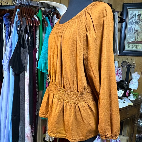 Cognac Long Sleeve Top EUC Size XXL - Picture 6 of 8